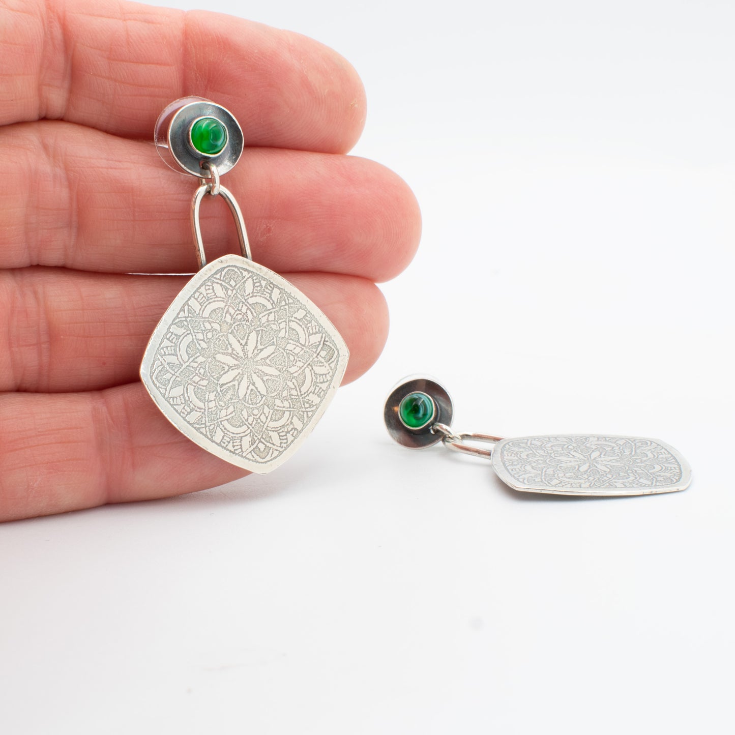Aurora Soft Square Post Earrings