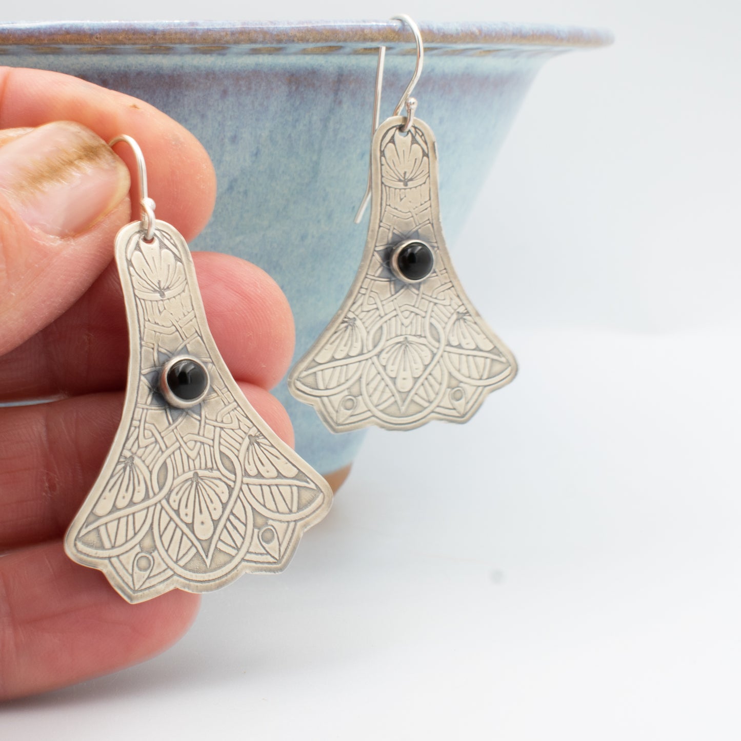 Black Lace Fiesta Skirt Earrings