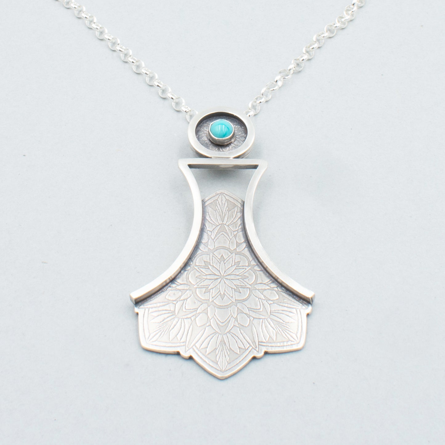 A Touch of Turquoise Fancy Skirt Necklace