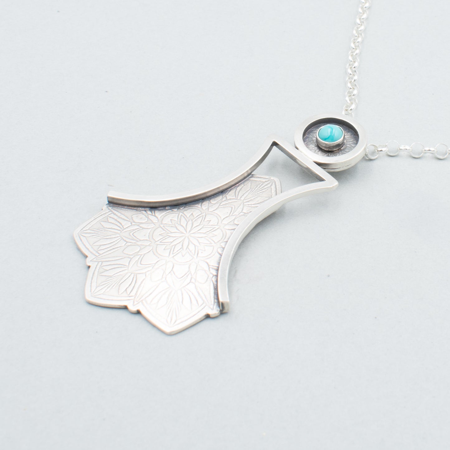 A Touch of Turquoise Fancy Skirt Necklace