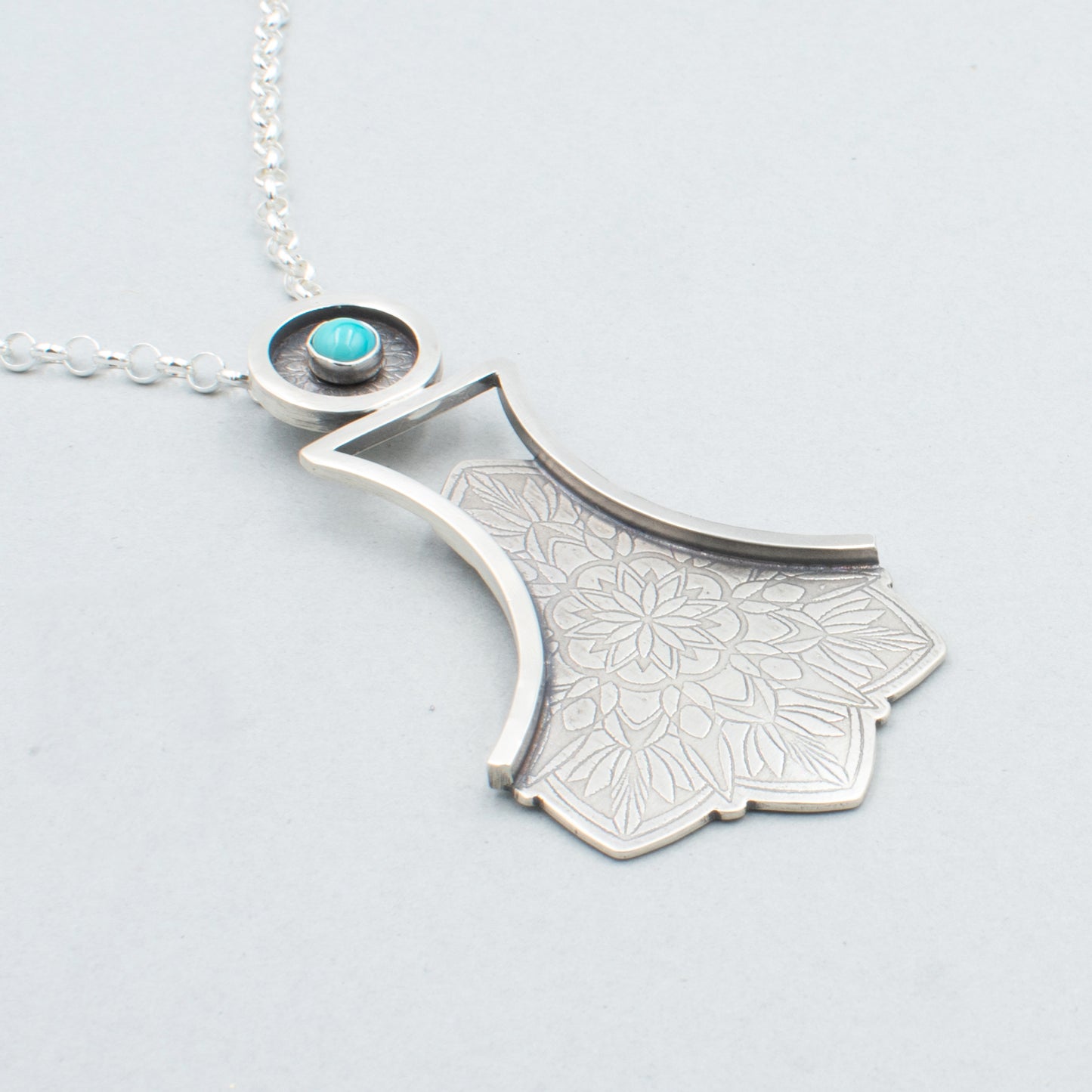 A Touch of Turquoise Fancy Skirt Necklace