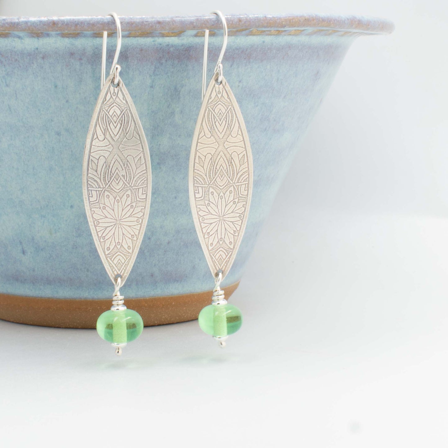 Peridot Double Mandala Earrings