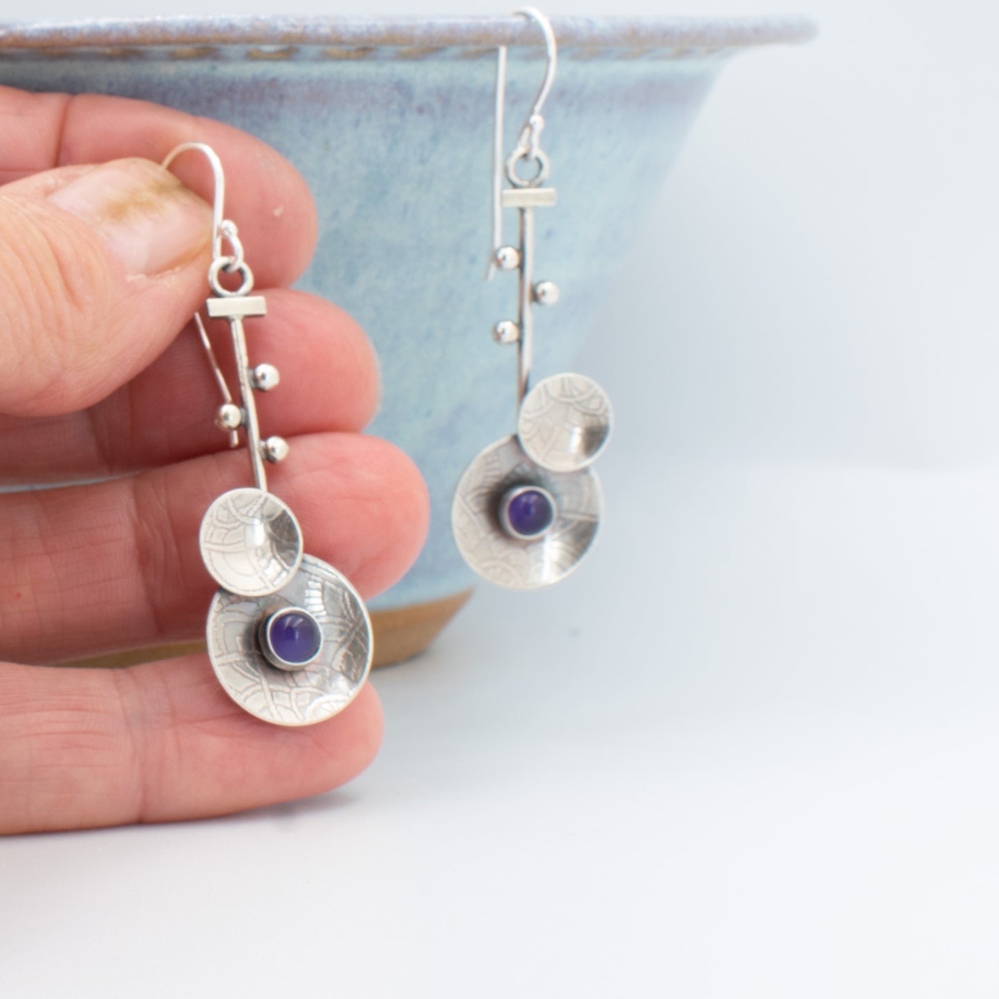 Purple A Cim Earrings