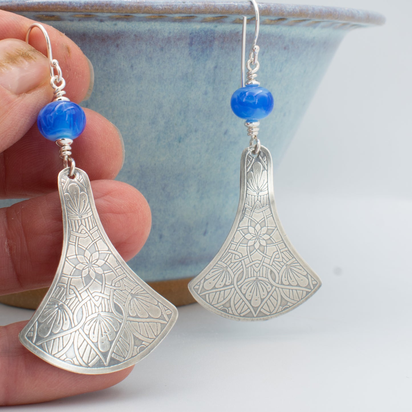 Periwinkle Swirl Fiesta Earring