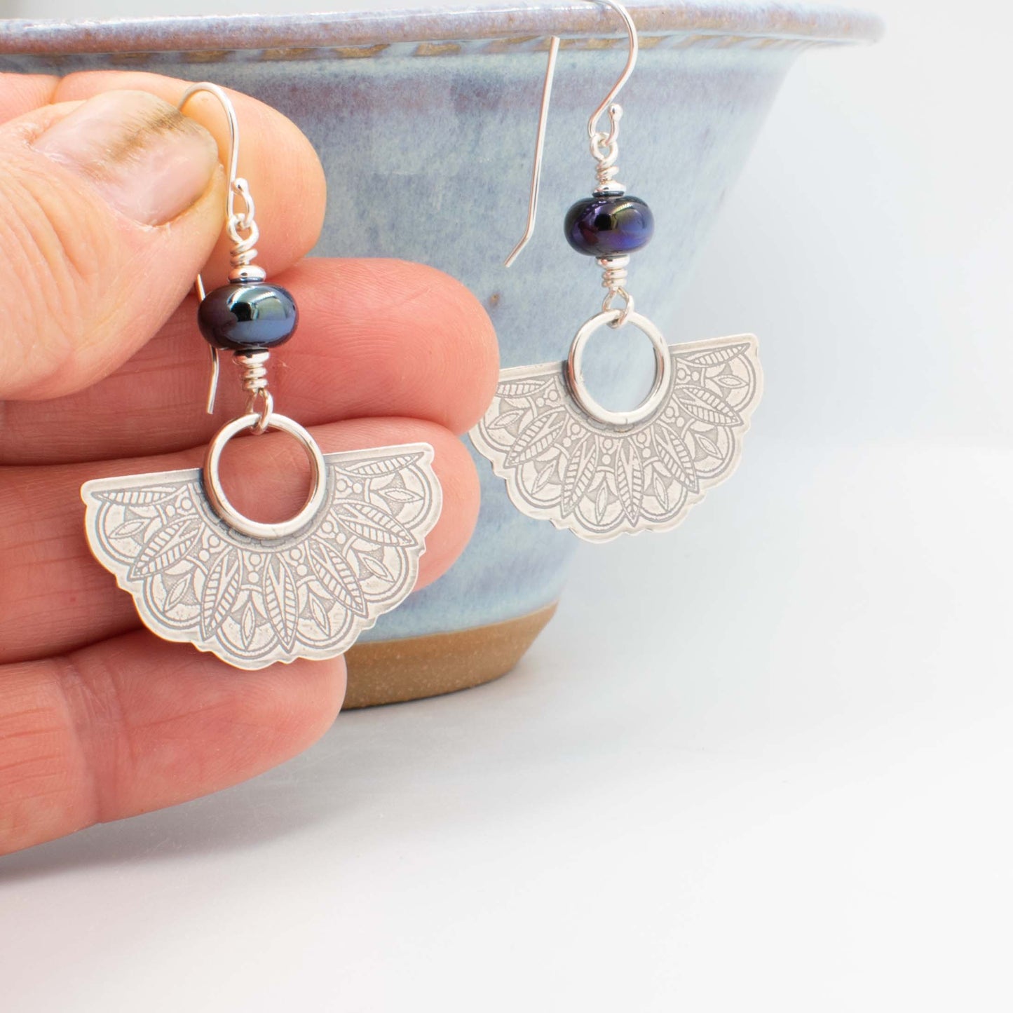 Phyche Half Mandala Earrings