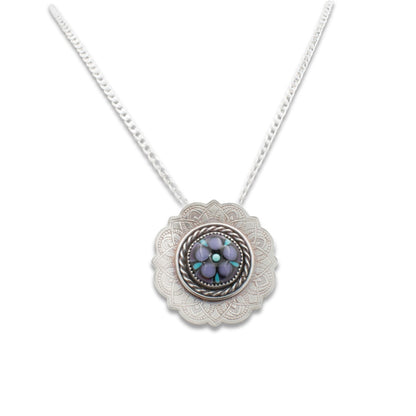 Stained Glass Mandala Necklace