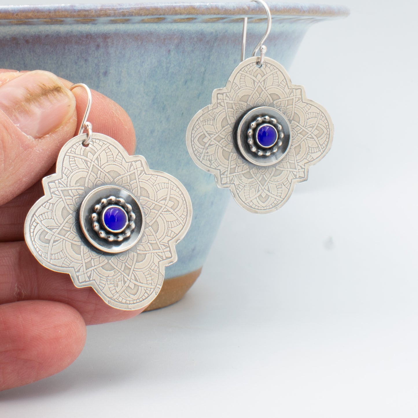 Cobalt Layered Earrings