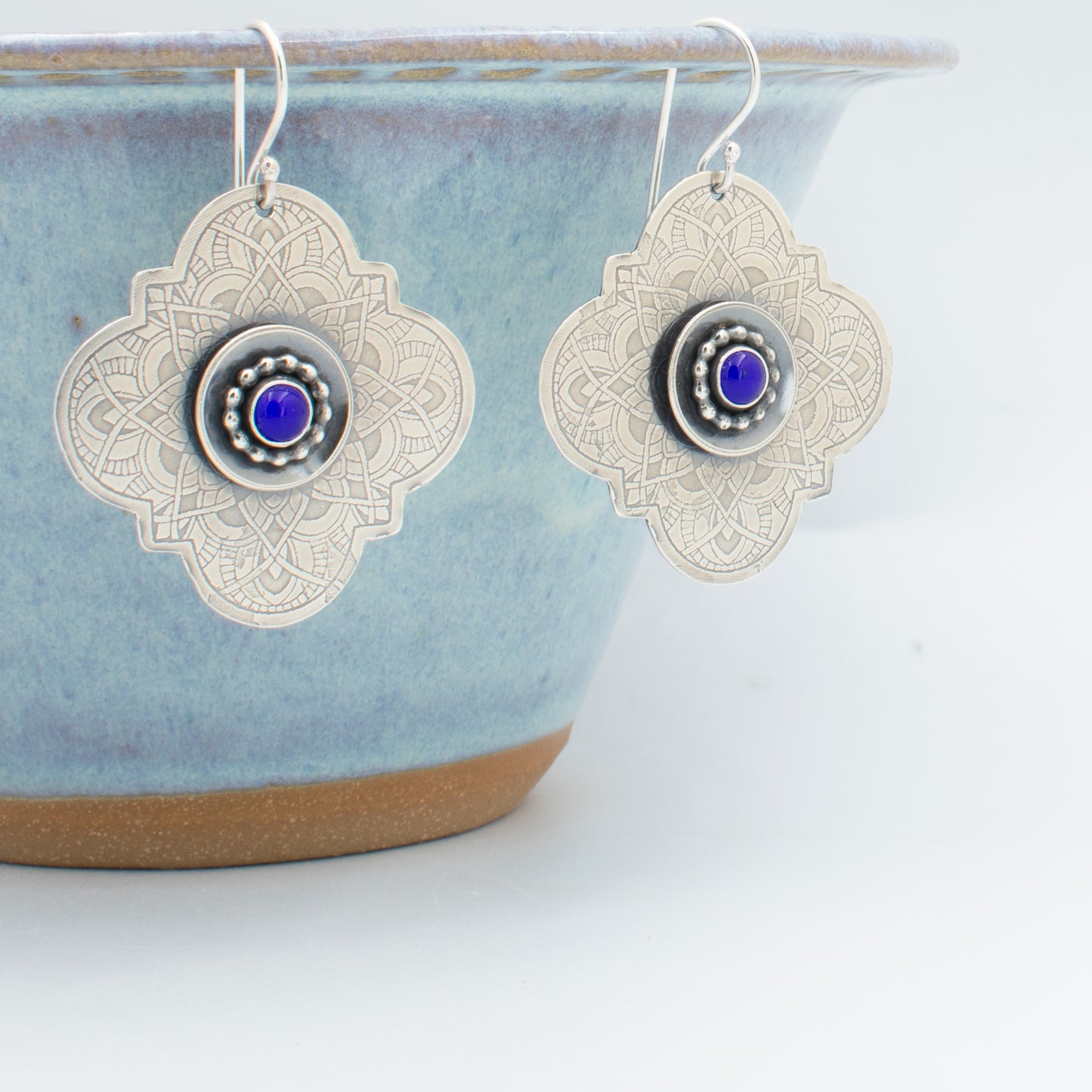 Cobalt Layered Earrings