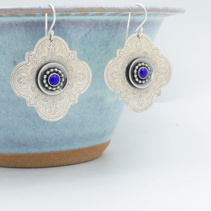 Cobalt Layered Earrings