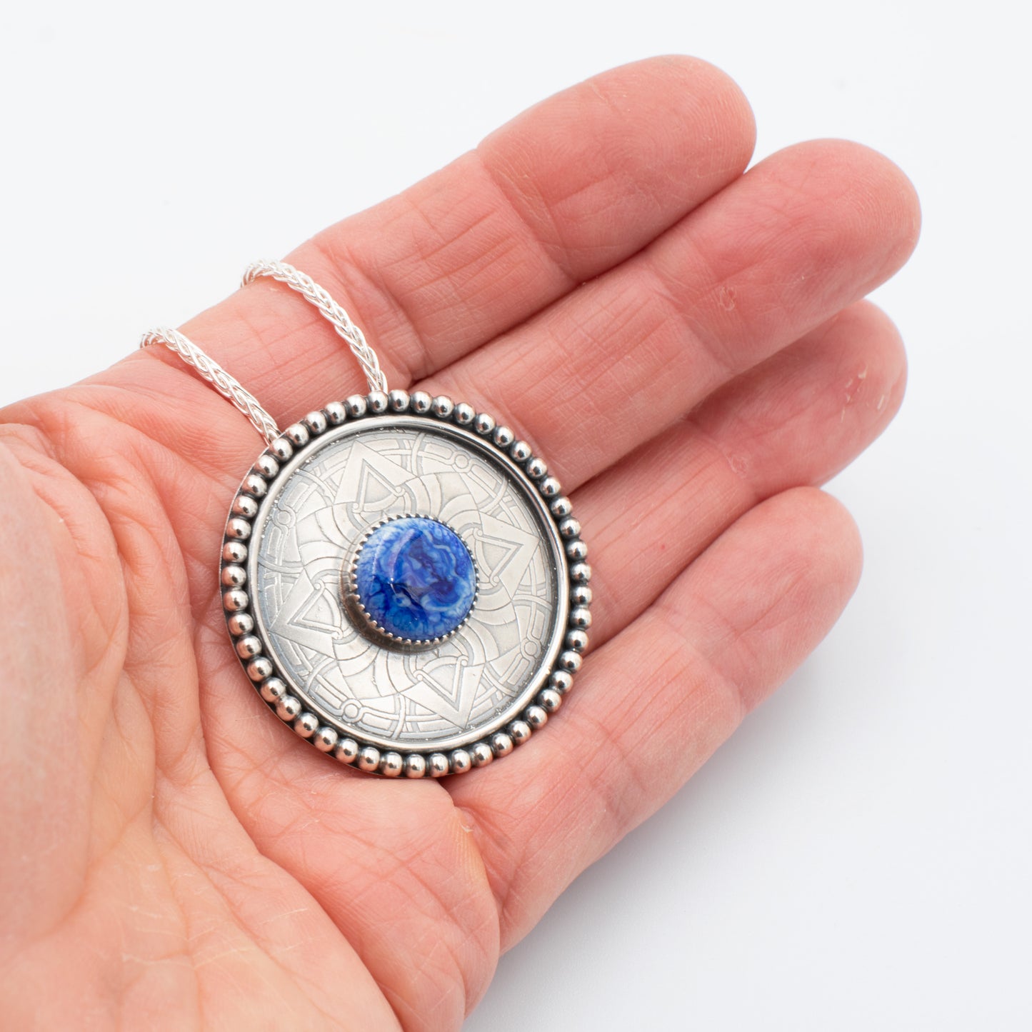 Dutch Blue Round Necklace