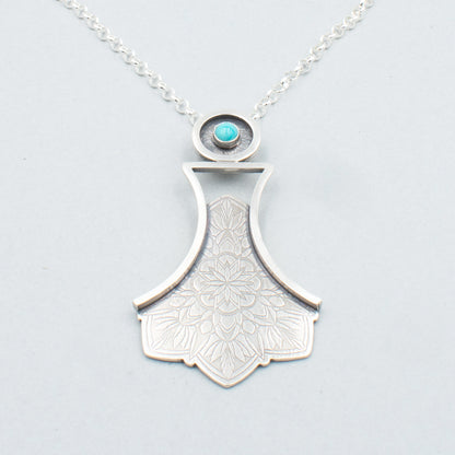 A Touch of Turquoise Fancy Skirt Necklace