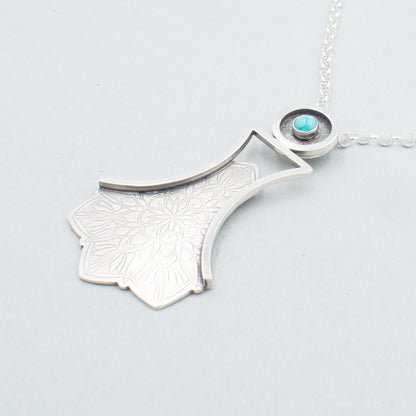 A Touch of Turquoise Fancy Skirt Necklace