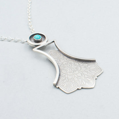 A Touch of Turquoise Fancy Skirt Necklace