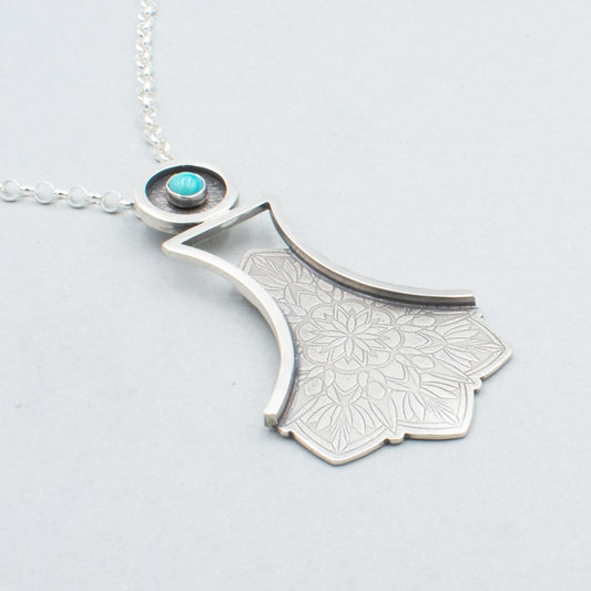 A Touch of Turquoise Fancy Skirt Necklace