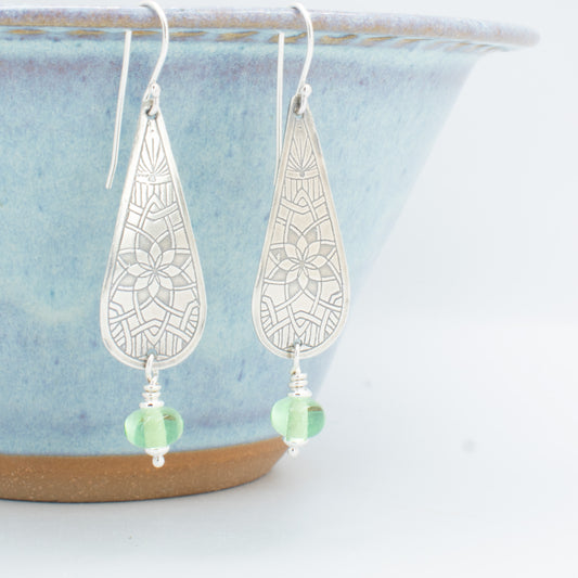 Peridot Small Tear Drop Earrings