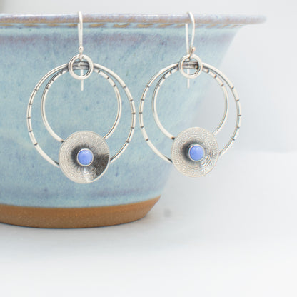 Periwinkle Double Hoop Earrings