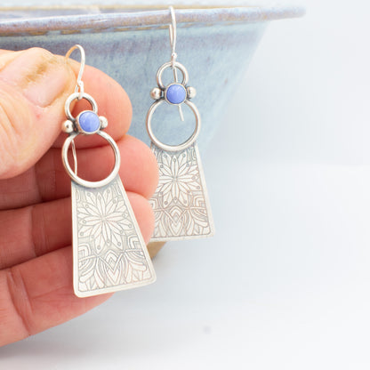 Periwinkle Jess Tri Earrings