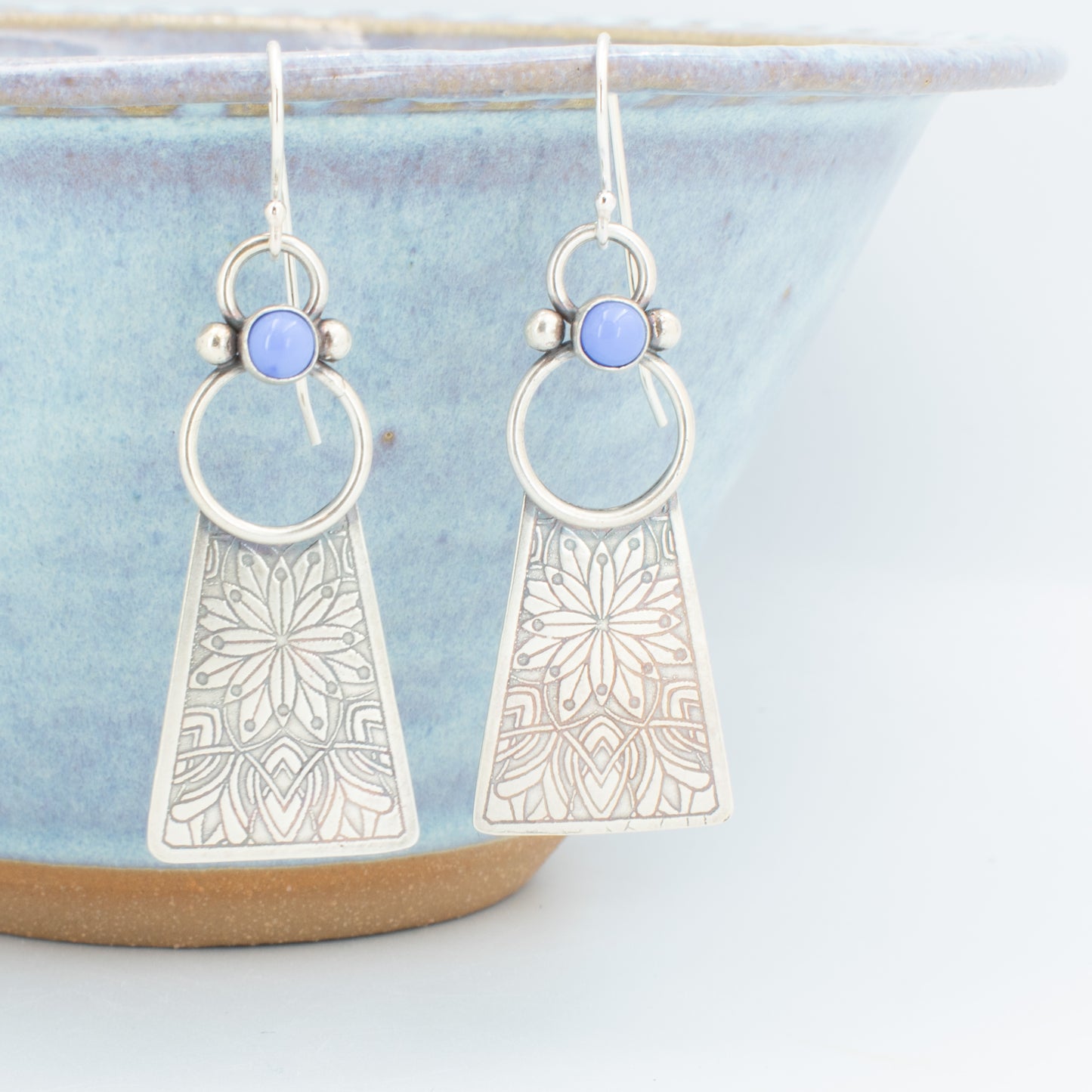 Periwinkle Jess Tri Earrings