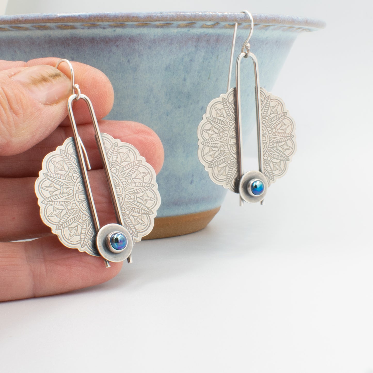 Phyche Double Mandala Earrings