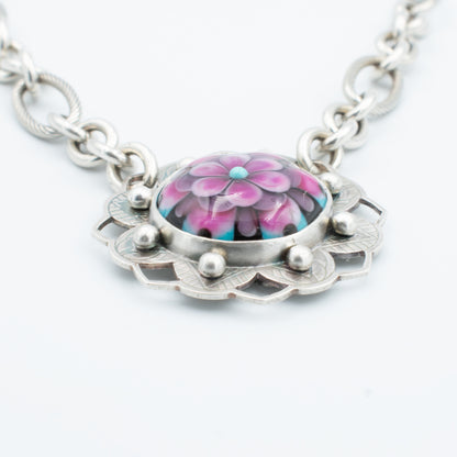 Pink and Turquoise Fancy Necklace