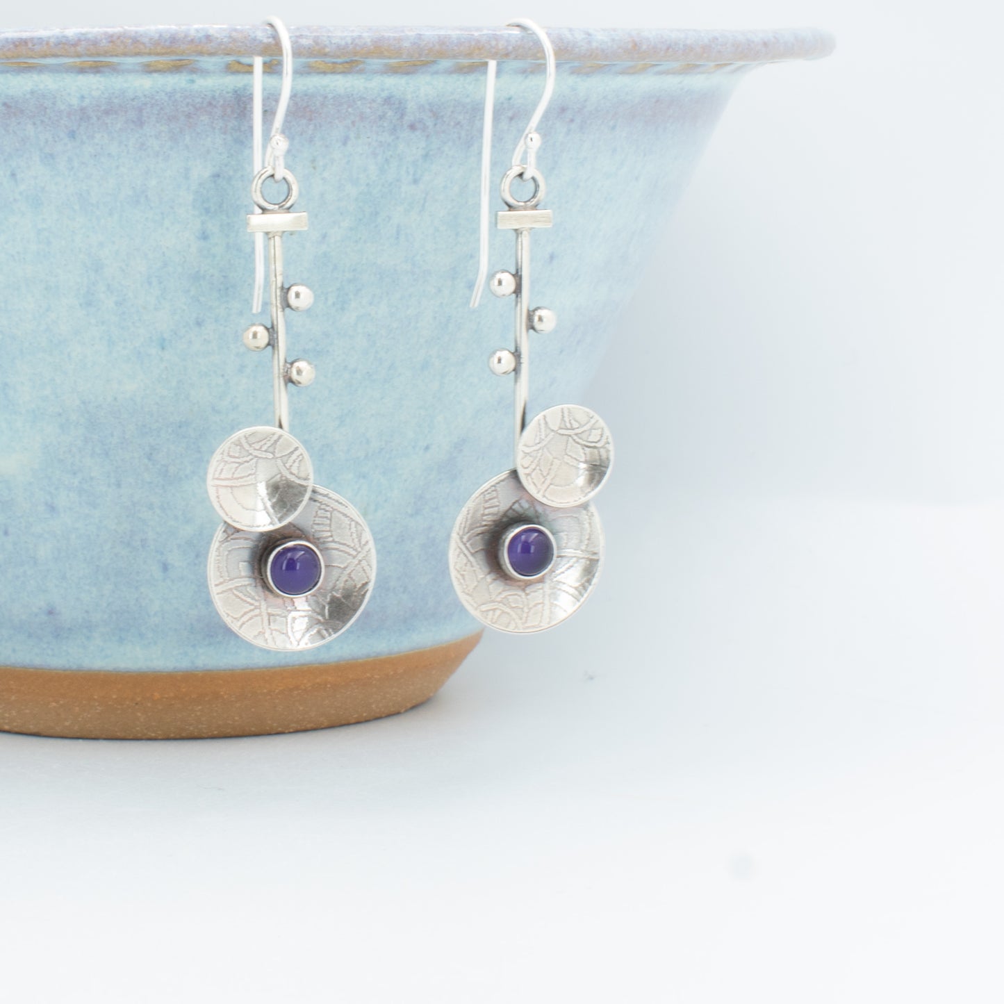 Purple A Cim Earrings