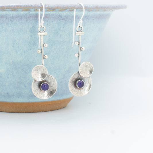 Purple A Cim Earrings