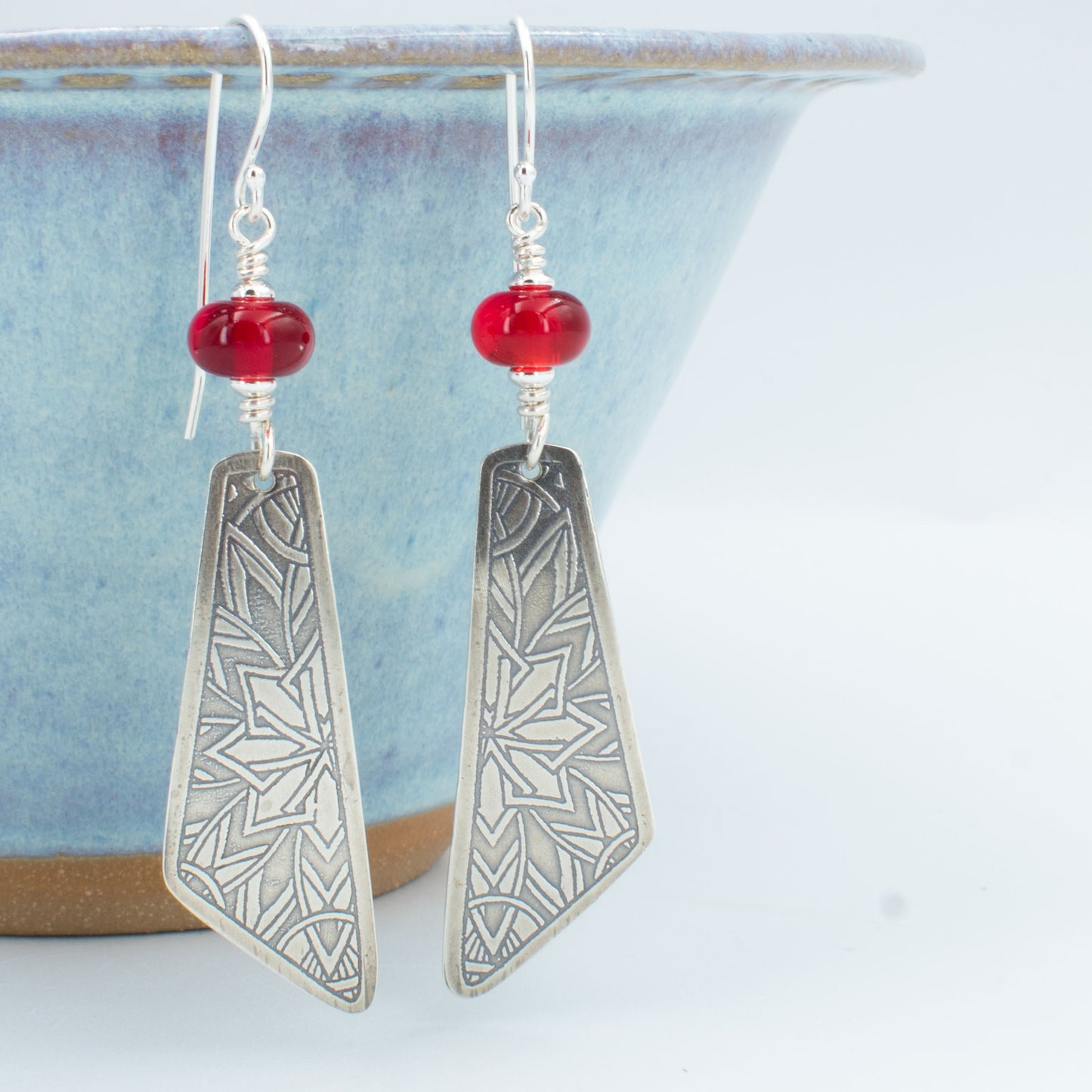 Sangria Wing Dangle Earrings