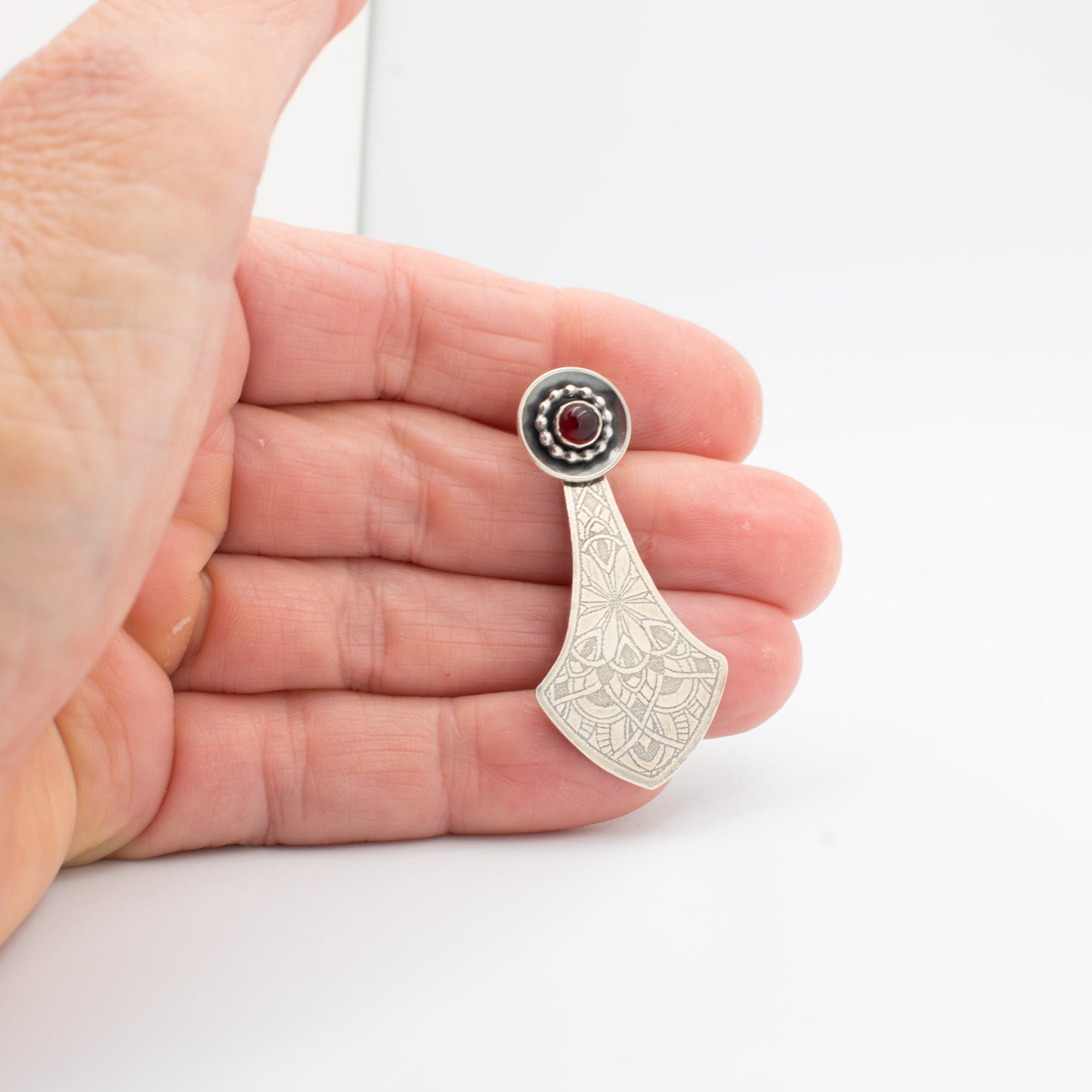 Sangria Red Two in One Arrow Post Earrings