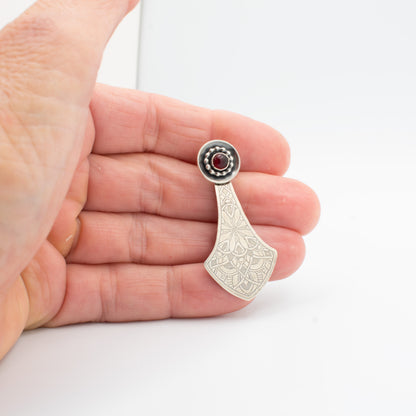 Sangria Red Two in One Arrow Post Earrings
