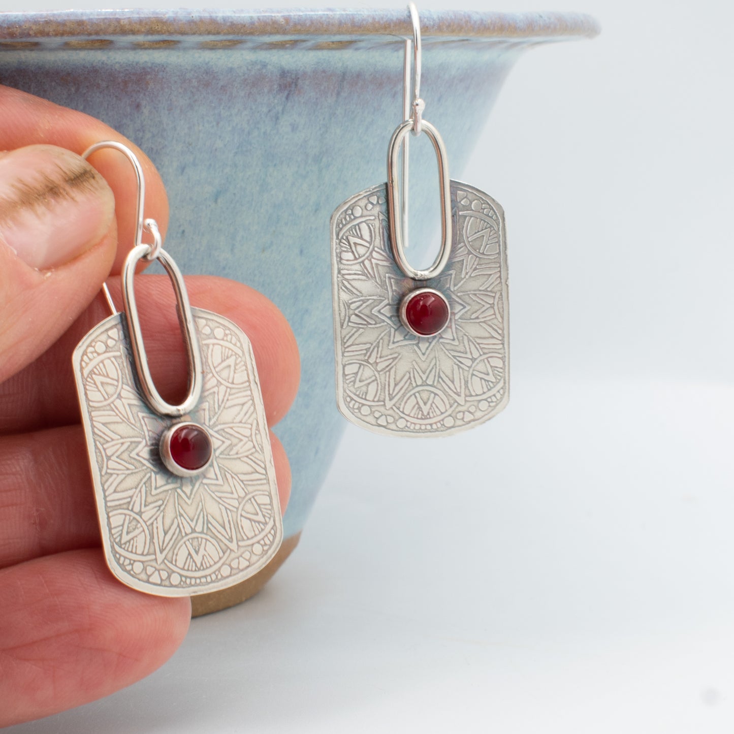 Sangria Open Hoop Earrings