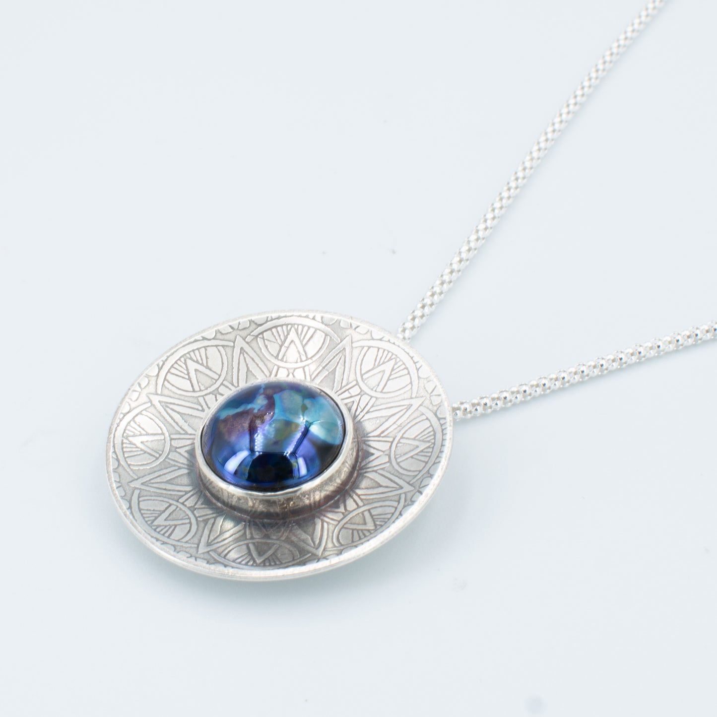 Abalone Sky Modern Necklace