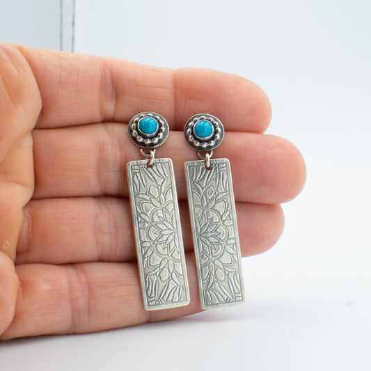 Sky Blue Post Earrings