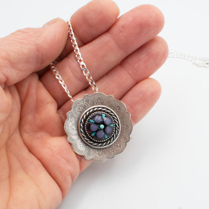 Stained Glass Mandala Necklace