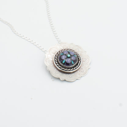 Stained Glass Mandala Necklace