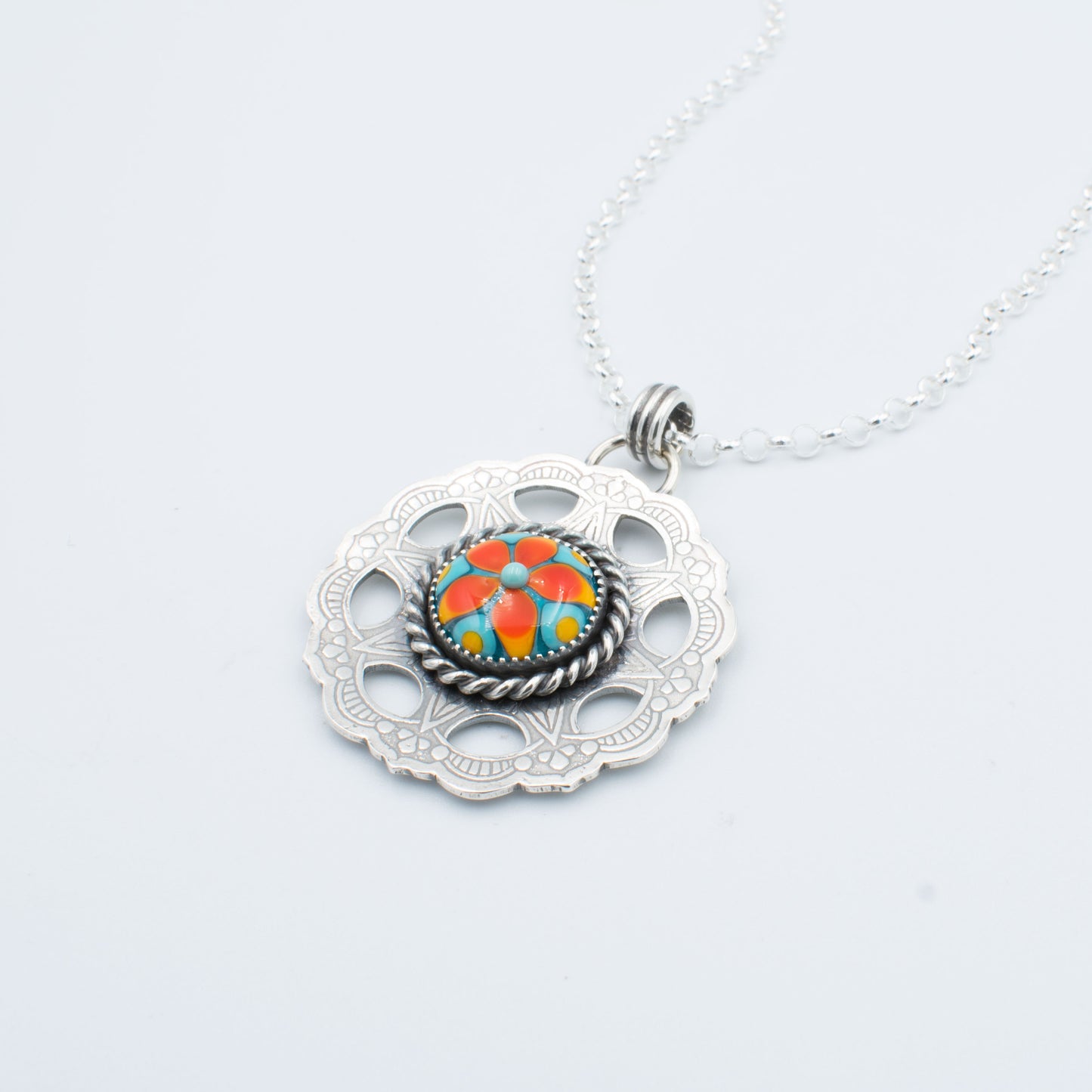 Summertime Sunshine Filigree Necklace