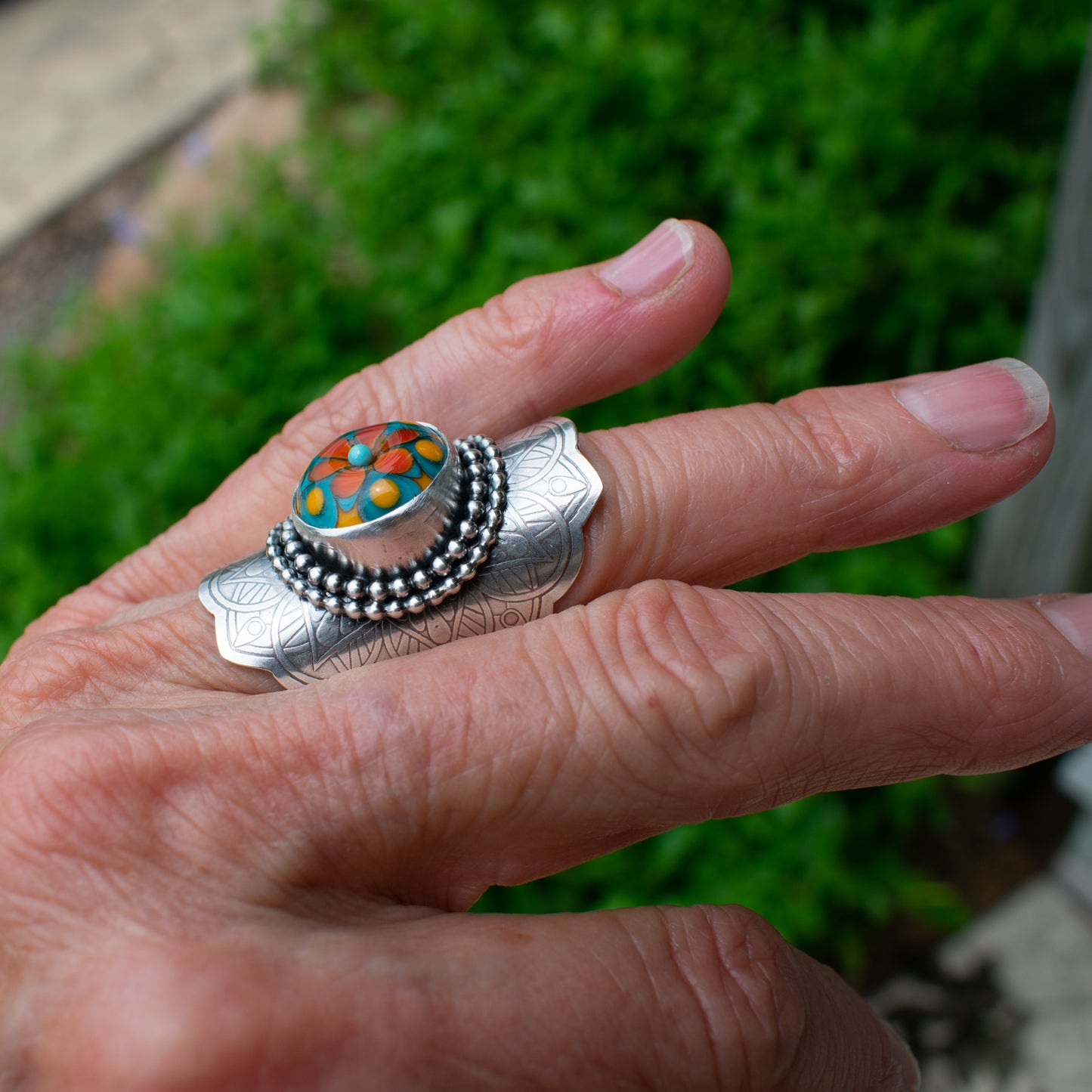 Summetime Sunshine Saddle Ring