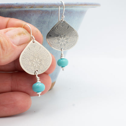 Turquoise Small Drop Earrings