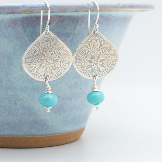 Turquoise Small Drop Earrings