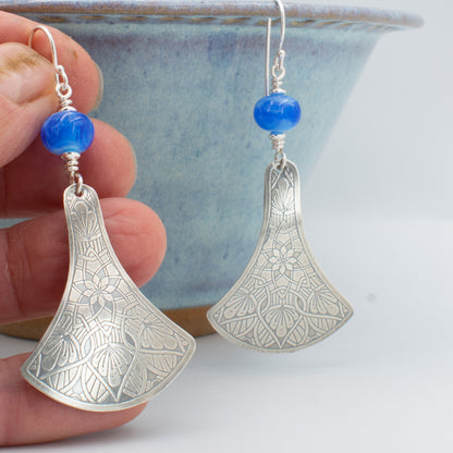 Periwinkle Swirl Fiesta Earring