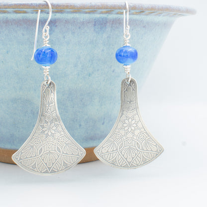 Periwinkle Swirl Fiesta Earring
